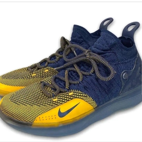 Nike Mens Zoom KD 11 Chinese Zodiac Basketball Shoes Durant Yellow & Blue Size 8 - Picture 14 of 15